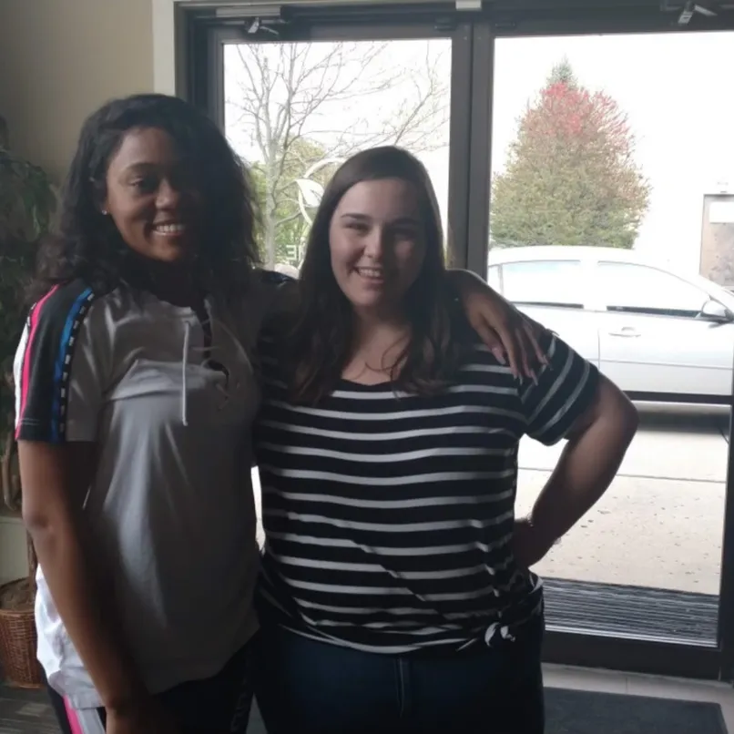 Asiha and her friend